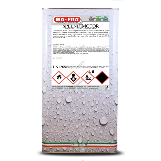 MA*FRA SPLENDIMOTOR - Motor Dış Koruma Cilası (5 Lt)